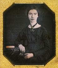 “Portrait of Emily Dickinson. Public domain image courtesy of Amherst College Archives & Special Collection.”