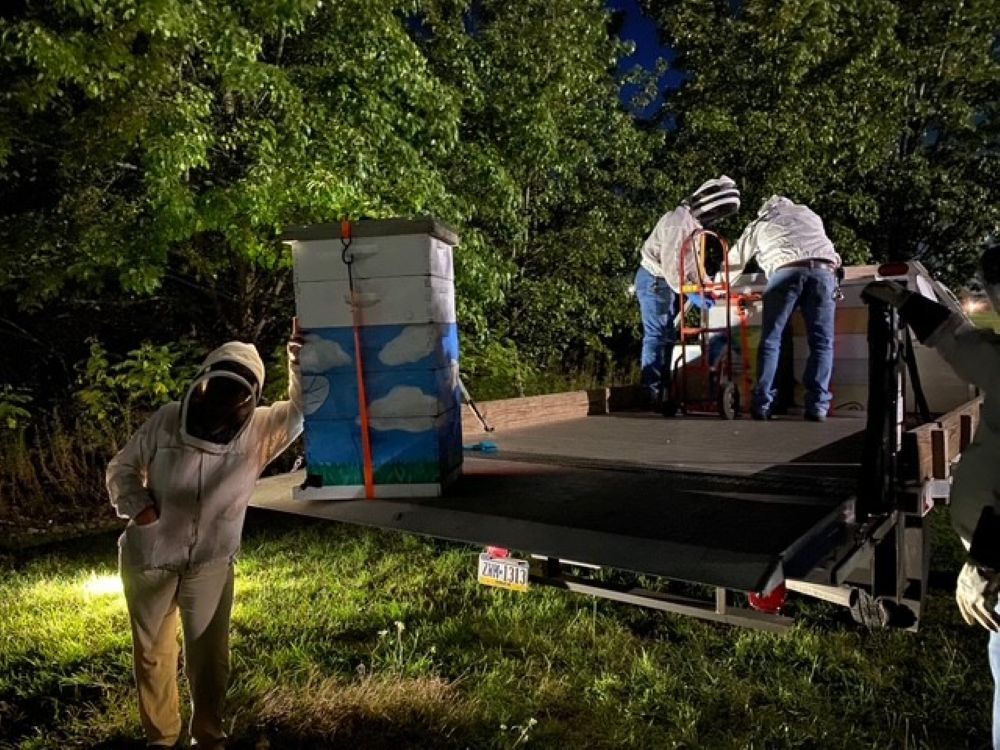 Figure 4. Author at the lift gate.