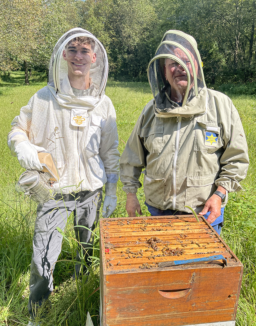 Grandson, Will, with Grandpa Jim
